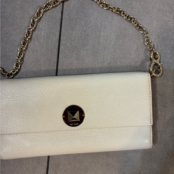 kate spade Handbags - Kate Spade Cream winter white Chain Shoulder Bag nwt